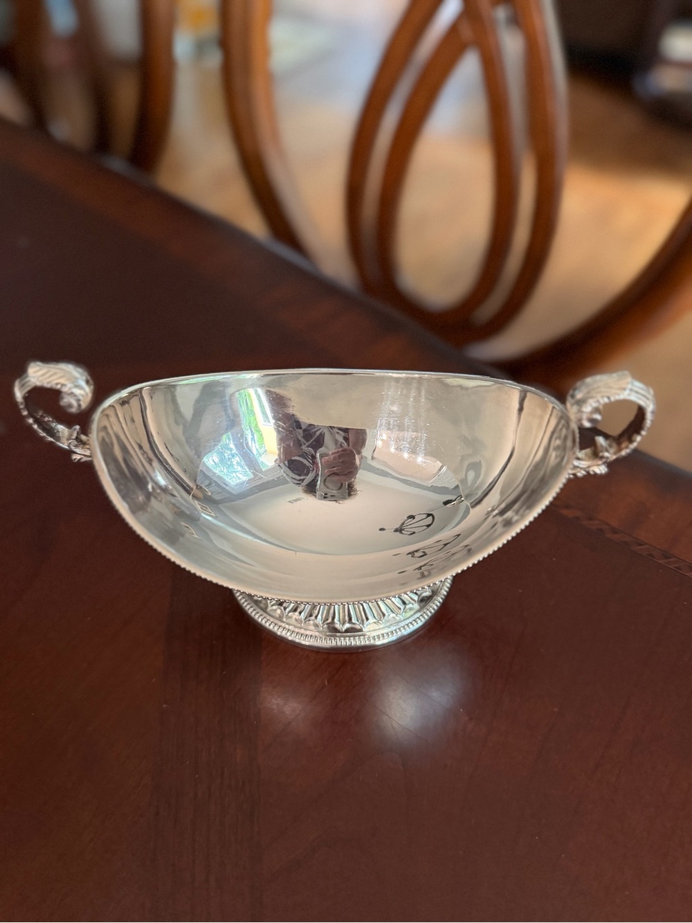Rare Antique Silverplate Sauce Tureen Holloware by Ellis-Barker 9" Silver